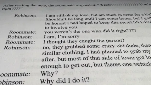Detailed Text Thread Involving Conservative Commentator Accused and Co-resident